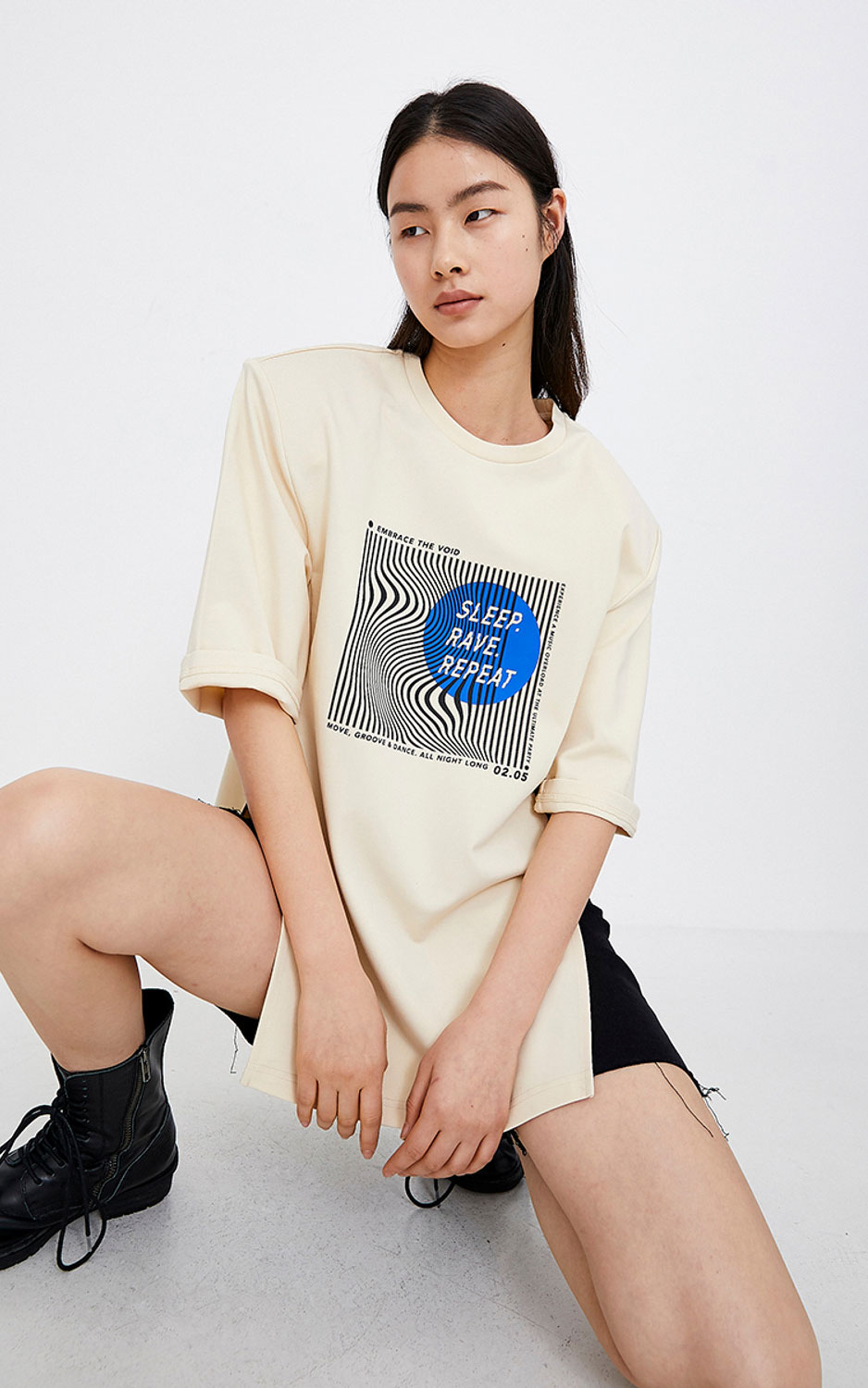 Graphic Tee trend- led fashion textile print design by GM Print Design