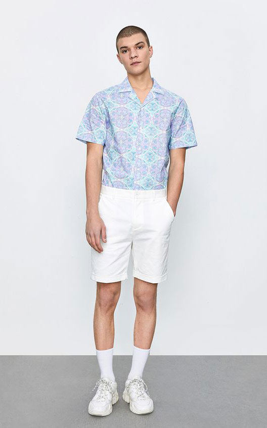 Menswear trend- led fashion textile print design by GM Print Design